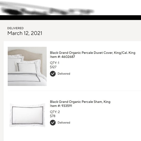 Pottery Barn Bedding Pottery Barn Black Grand Organic Percale Duvet